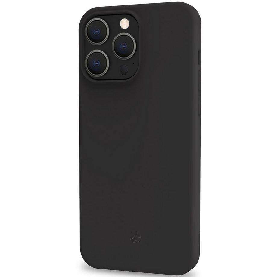 Celly  Custodia in gomma Cromo Soft per iPhone 15 Pro Nera 