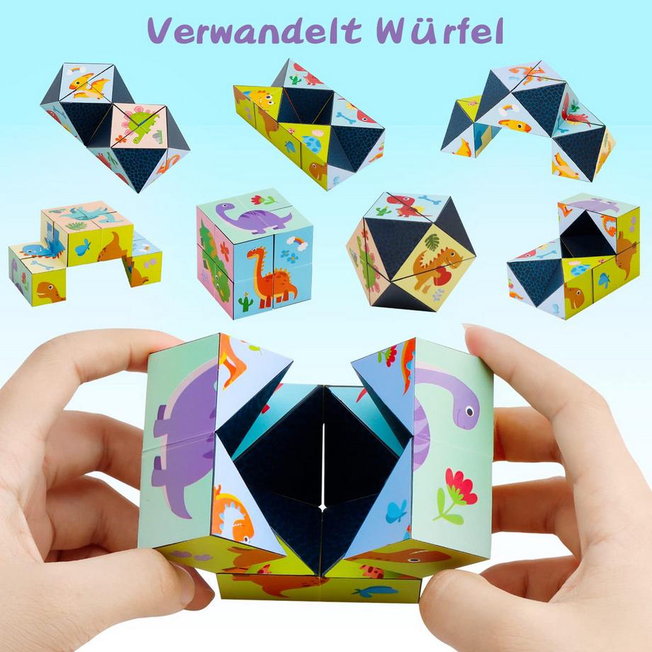 Activity-board  3D-Zauberwürfel-Set, verwandelt Puzzle-Würfel 