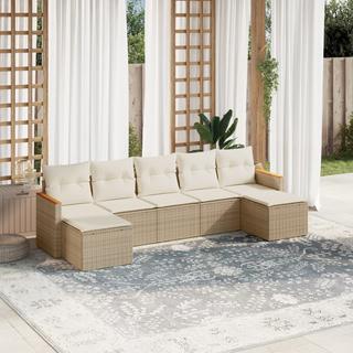 VidaXL set divano da giardino Polirattan  