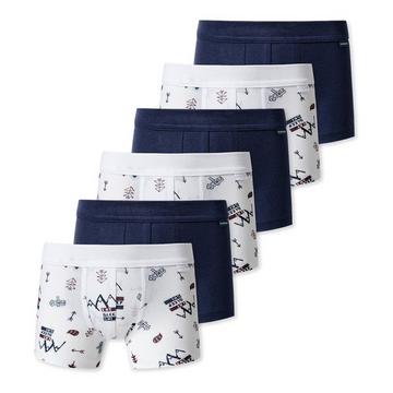 à fines côtes Coton bio - lot de 6 - Boxers