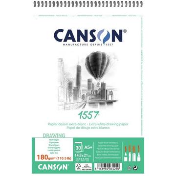 CANSON Skizzenpapier A5 31412A003 180g, weiss