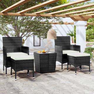 VidaXL set bistrot da giardino Polirattan  