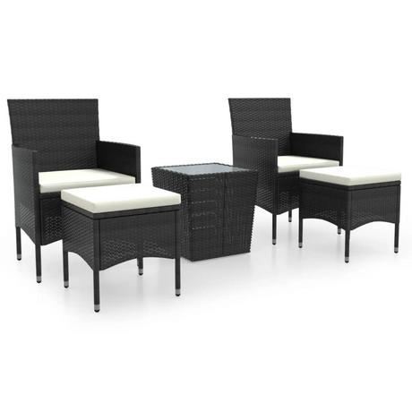 VidaXL set bistrot da giardino Polirattan  