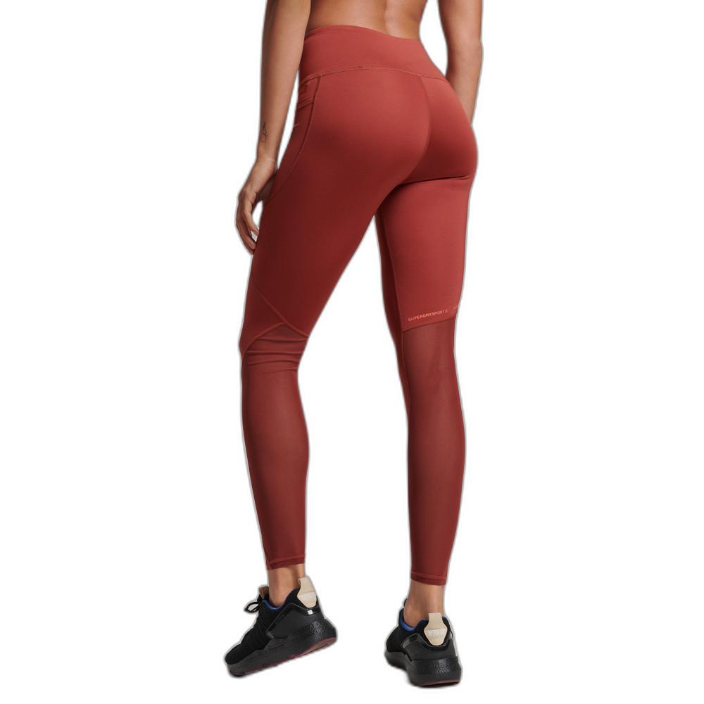 Superdry  Legging tuta lunga a rete da donna Superdry Active 