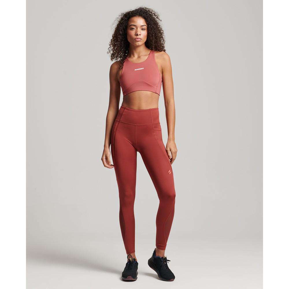 Superdry  Legging tuta lunga a rete da donna Superdry Active 