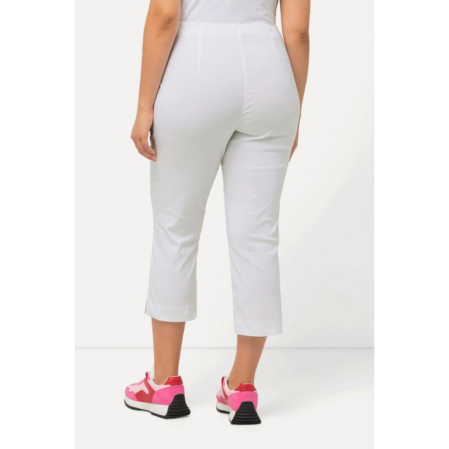 Ulla Popken Pantalon Bengalina Longueur Mollet Coupe Droite Taille Élastique  