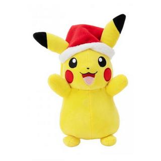 jazwares  Pokemon Plush Pikachu with Christmas Hat 20cm 