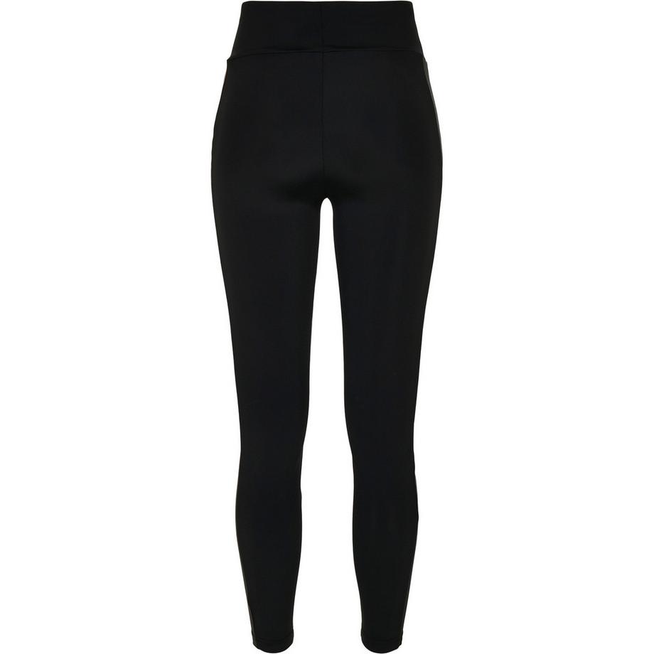 URBAN CLASSICS  daen-leggings it hoher taille shiny stripe 