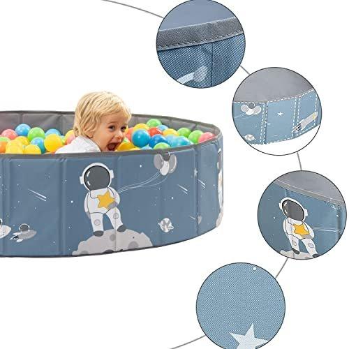 Activity-board  Bain de boule. Parc bébé bain de boules enfants. Bain de boule rond. Bains à balles Sans balles. Bain à boules extérieur XL-120x30cm. Imperméable. (Balles non incluses) 