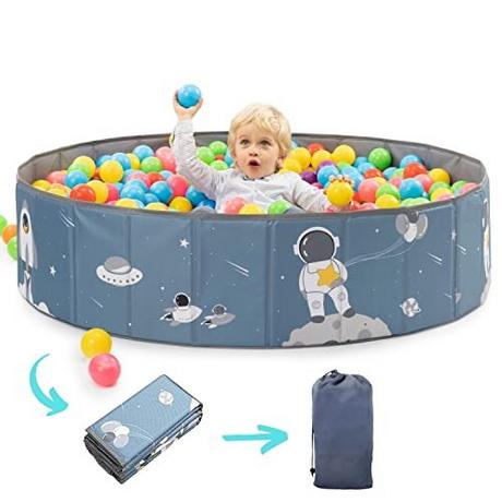 Activity-board  Bain de boule. Parc bébé bain de boules enfants. Bain de boule rond. Bains à balles Sans balles. Bain à boules extérieur XL-120x30cm. Imperméable. (Balles non incluses) 