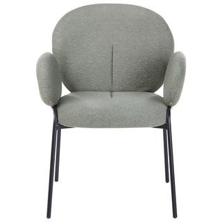 Beliani Lot de 2 chaises en Bouclé Moderne ELY  