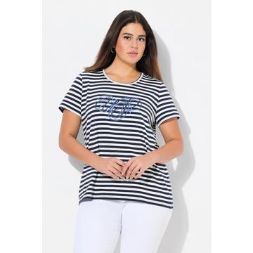 T-shirt rayé, coupe Classic. Décolleté rond et manches courtes