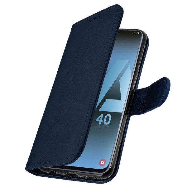 Avizar  Custodia Flip Galaxy A40 Blu 