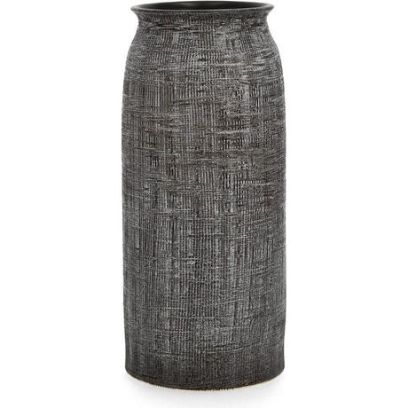 mutoni Vase Chypre gris foncé 18x18x40  