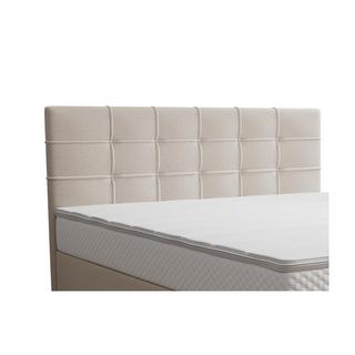 Ysmée Ensemble complet boxspring tête de lit capitonnée + sommier + matelas + surmatelas - 180 x 200 cm - Tissu - Beige  - INAO de YSMÉE  