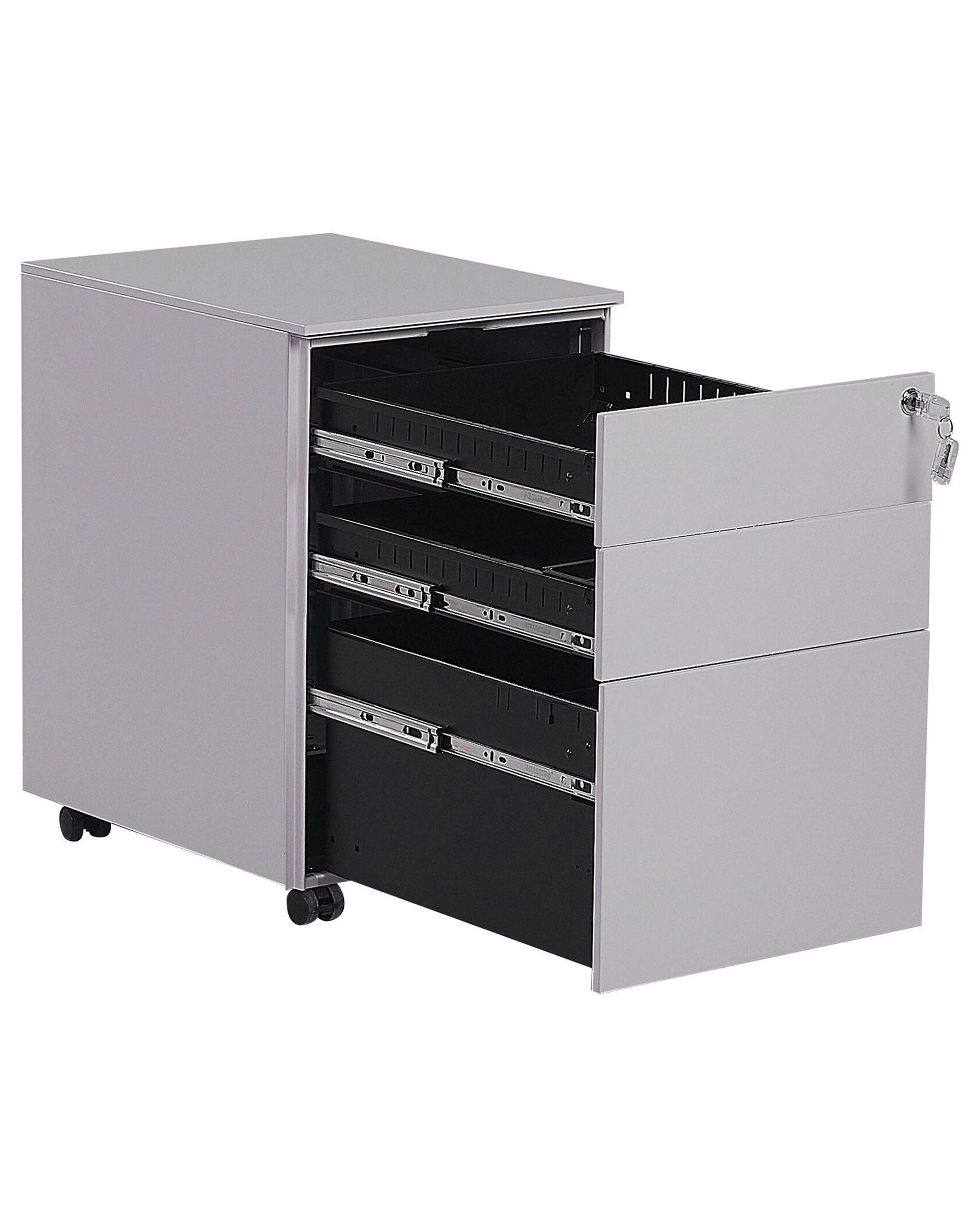 Beliani Armadietto da ufficio en Acciaio Moderno CAMI  