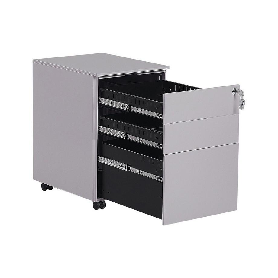 Beliani Büroschrank aus Stahl Modern CAMI  