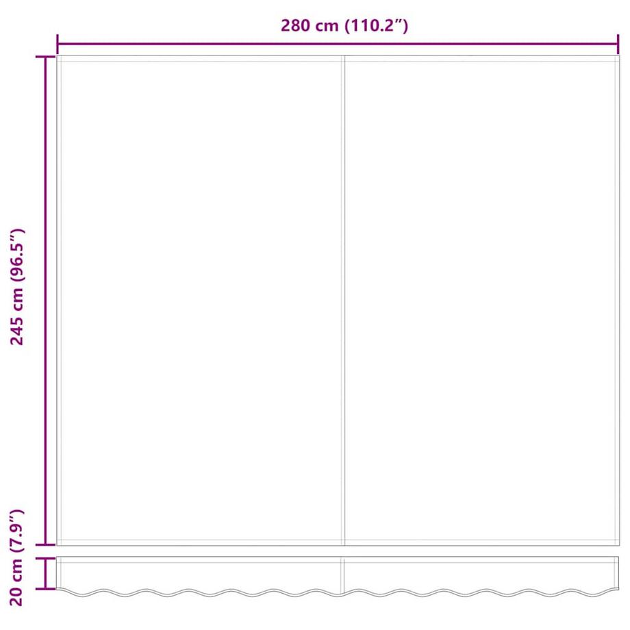 VidaXL Sonnenschirm polyester  