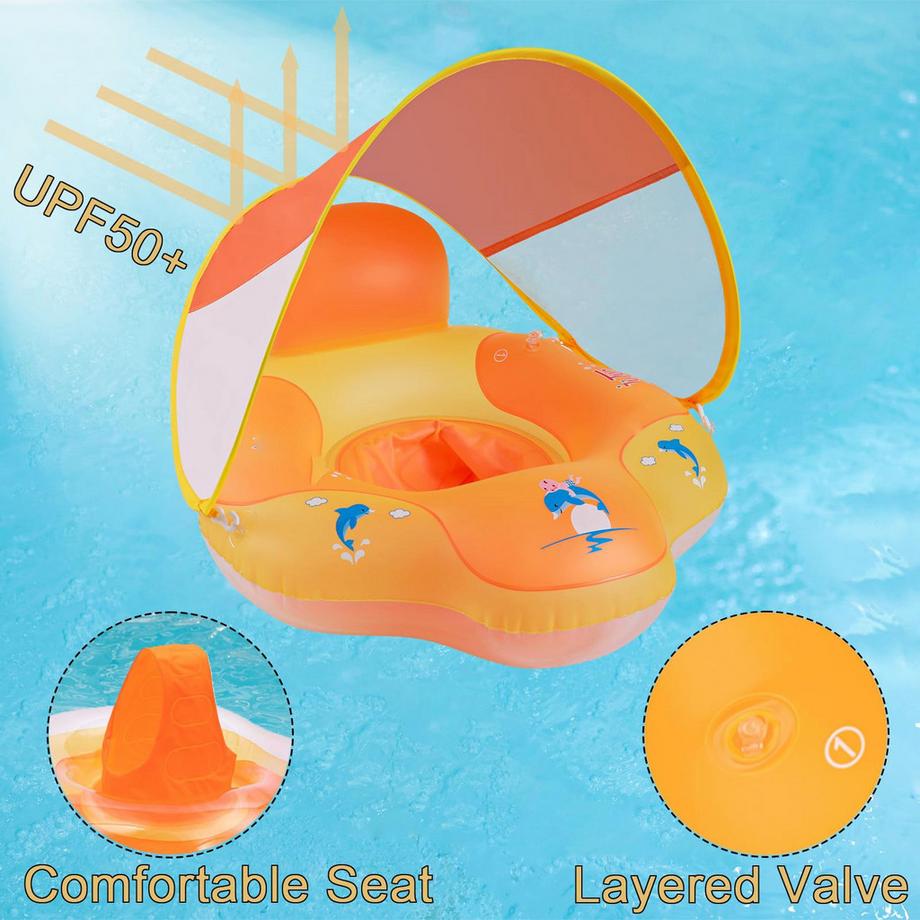 Activity-board  Schwimmring Baby mit Sonnensegel Schwimmring Baby mit Rückenlehne 