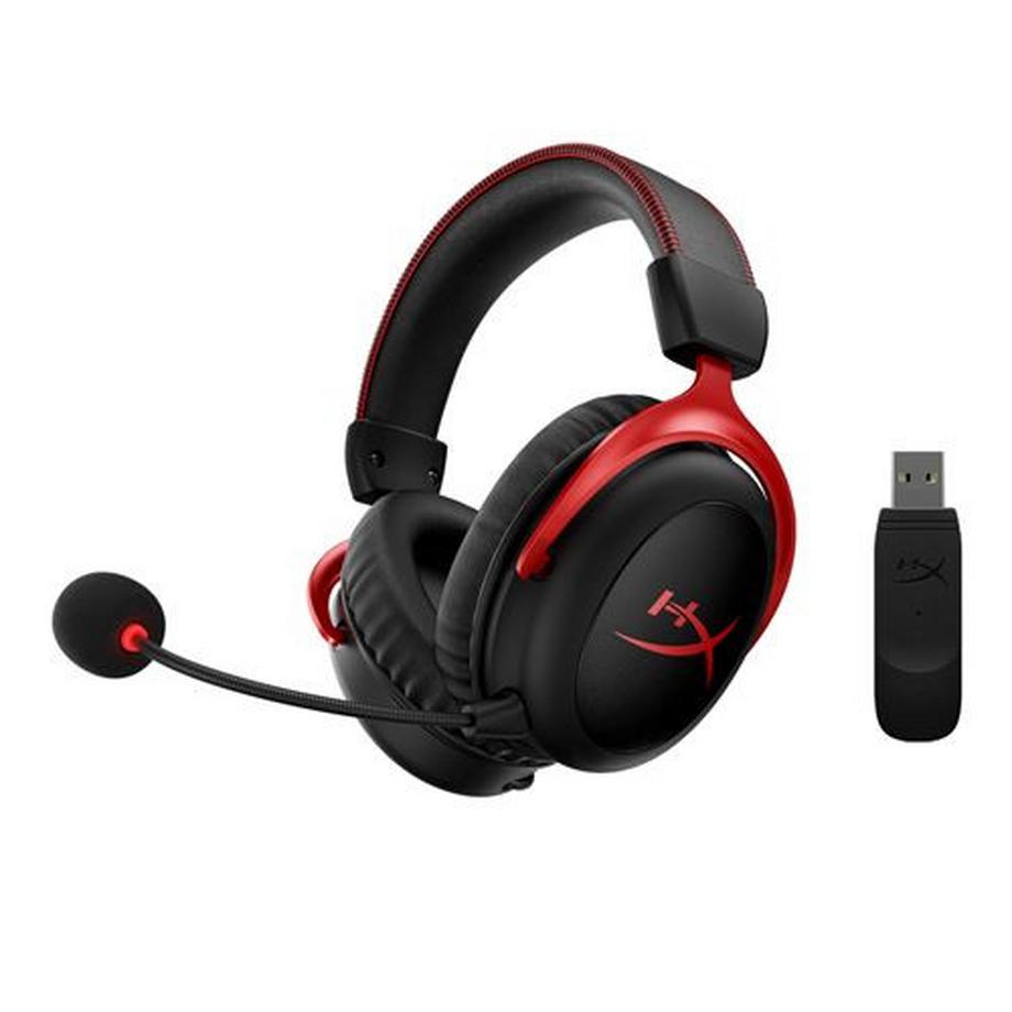 HyperX  Casque Gaming sans fil Wireless HyperX Cloud II Noir et rouge 
