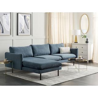 Beliani Ecksofa aus Chenillegewebe Modern VINTERBRO  