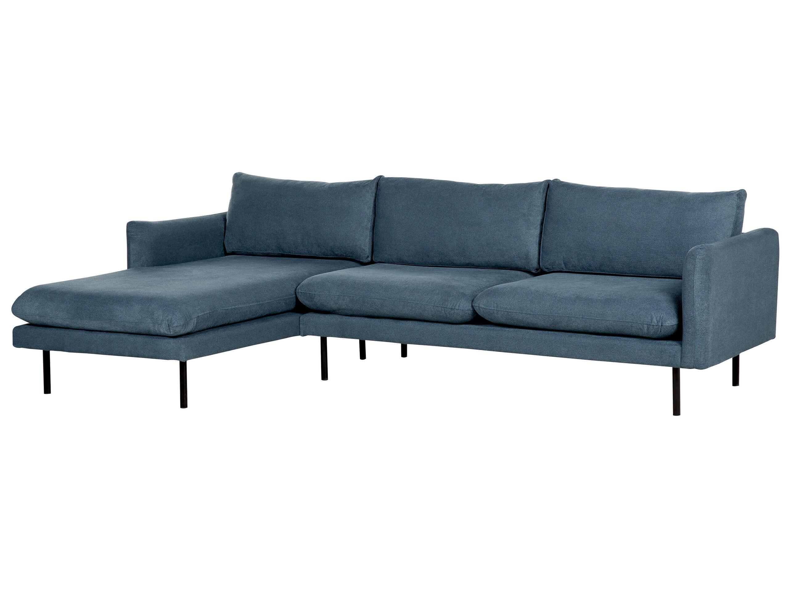 Beliani Ecksofa aus Chenillegewebe Modern VINTERBRO  