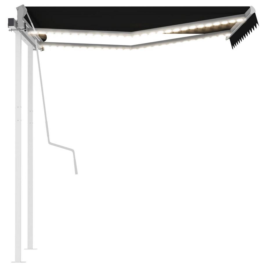 VidaXL Auvent rétractable tissu  