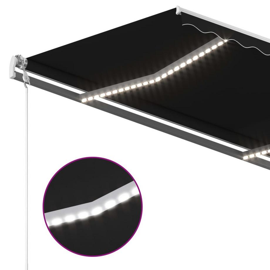 VidaXL Auvent rétractable tissu  
