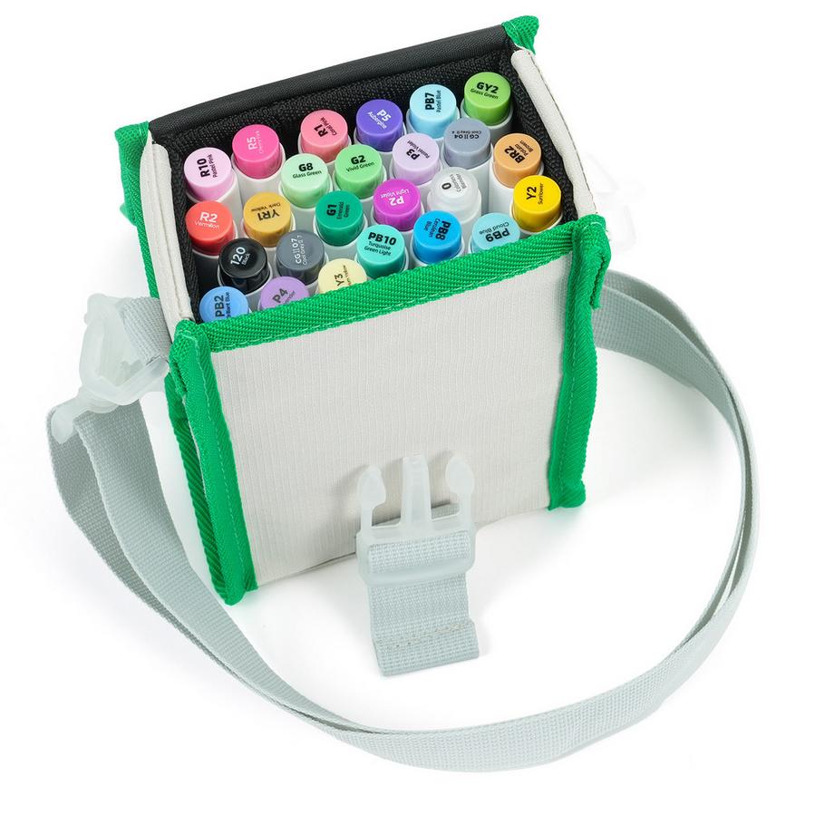 Ohuhu  Honolulu Kunstmarker (alkoholbasis, doppelseitig) - 24 Grundfarben 