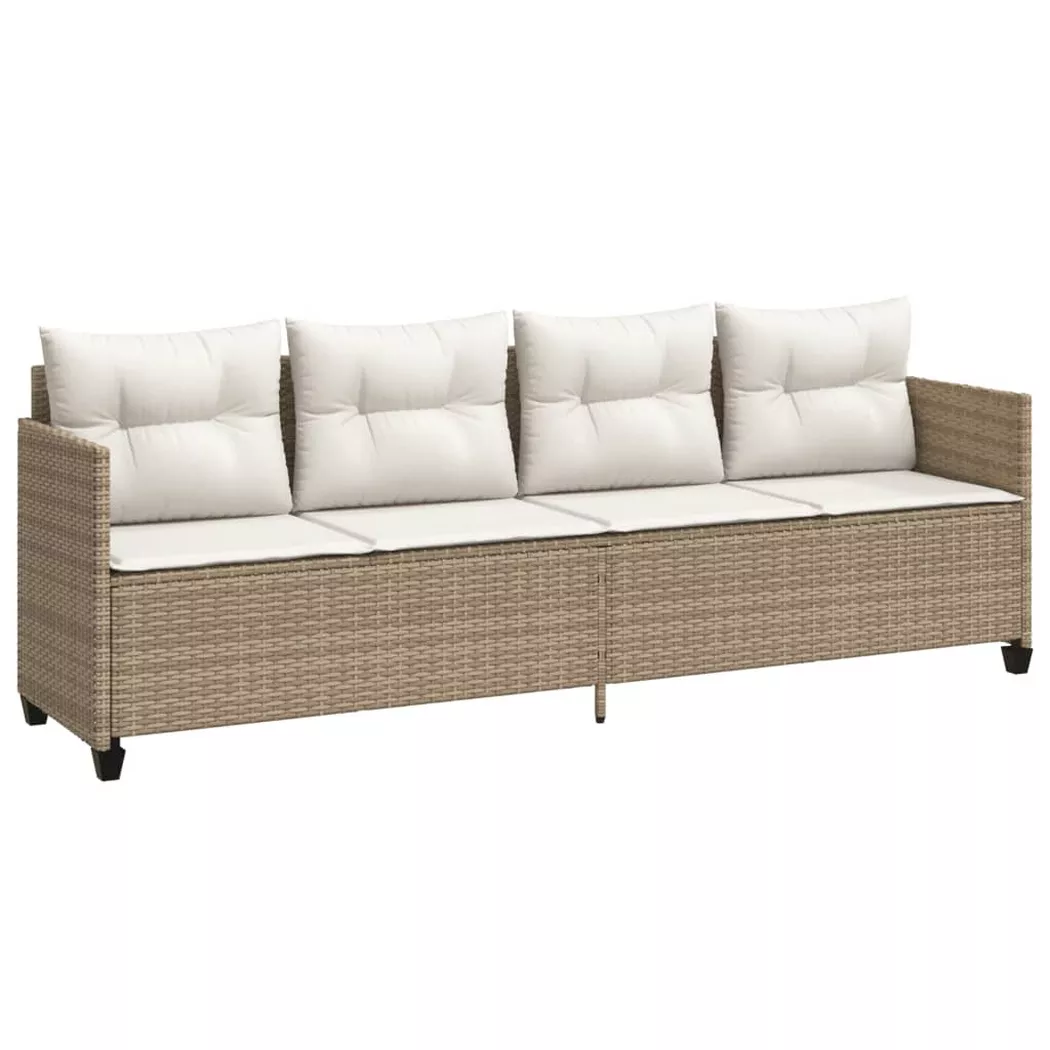 VidaXL - Chaise longue rotin synthétique, One Size, Beige