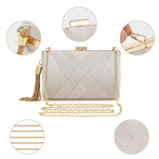 Only-bags.store Clutch Abendtasche Fransen Elegante Kettentasche Clutch Bag Clutch Abendtasche Fransen Elegante Kettentasche Clutch Bag 