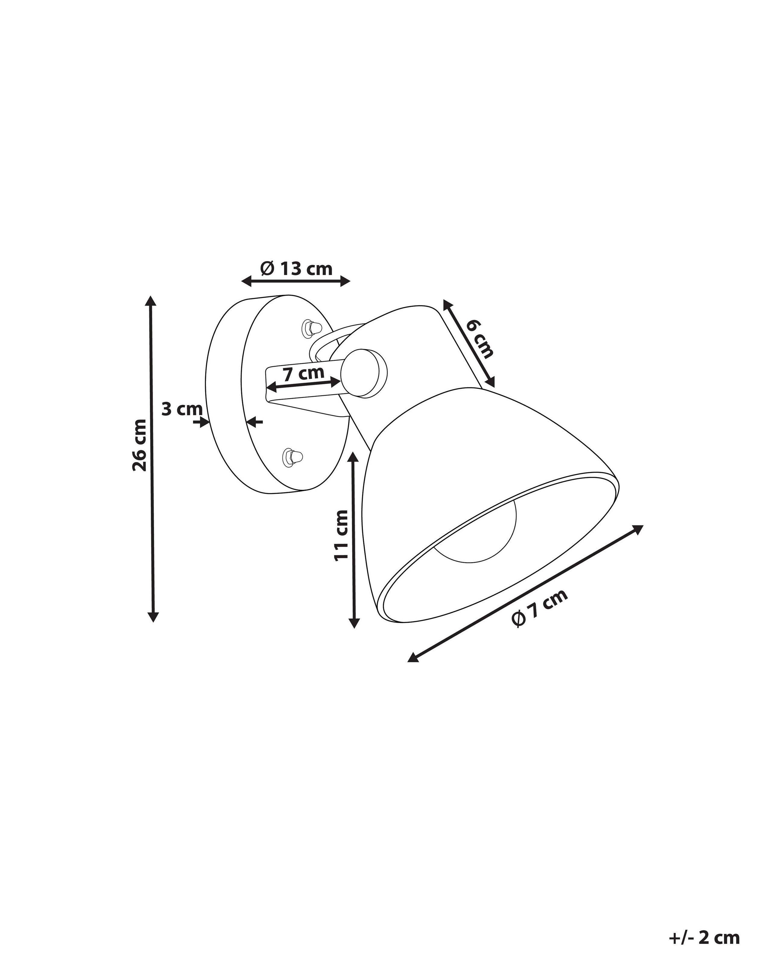 Beliani Applique en Legno di mango Rustico PERIYAR  