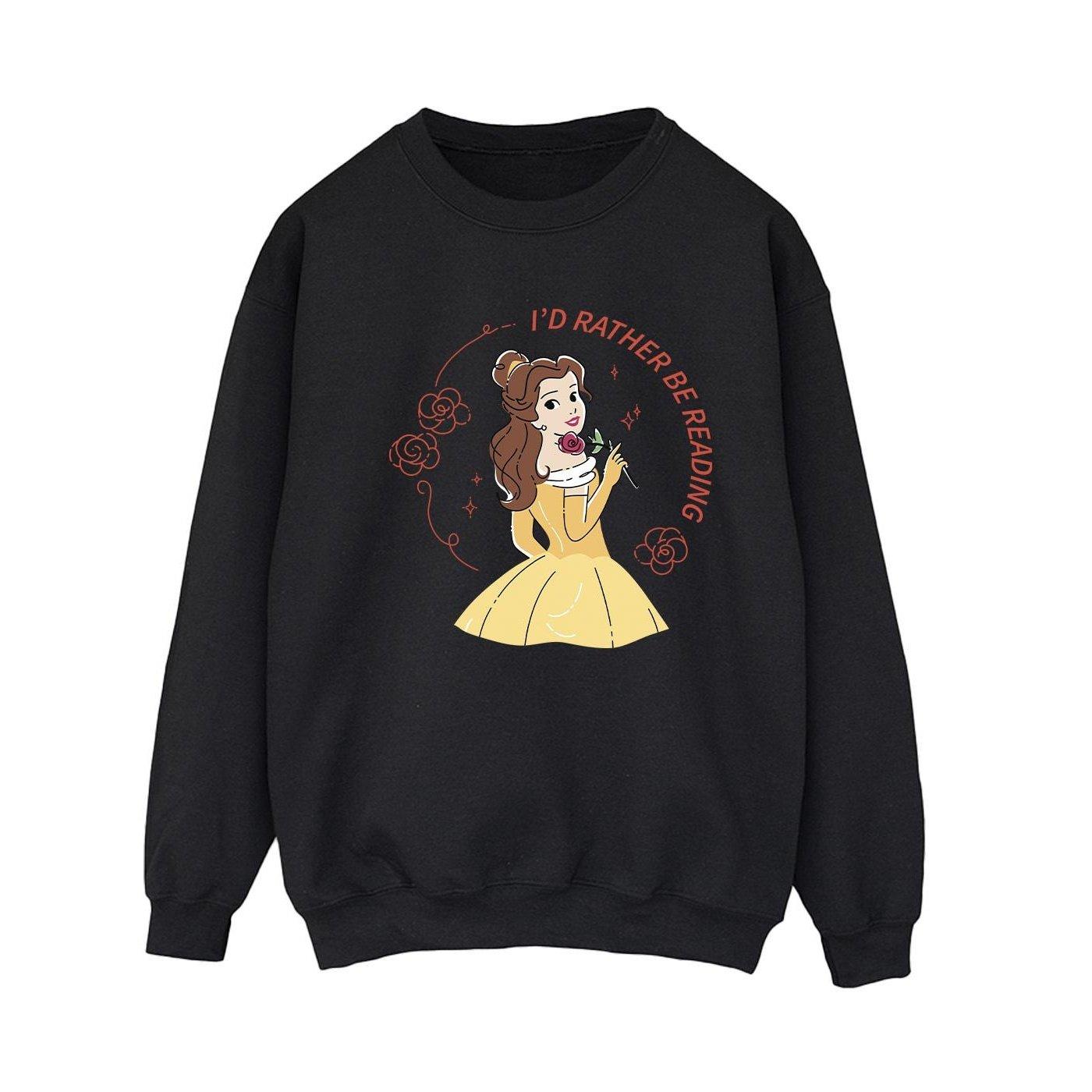 Disney  Beauty And The Beast I'd Rather Be Reading Sweatshirt 