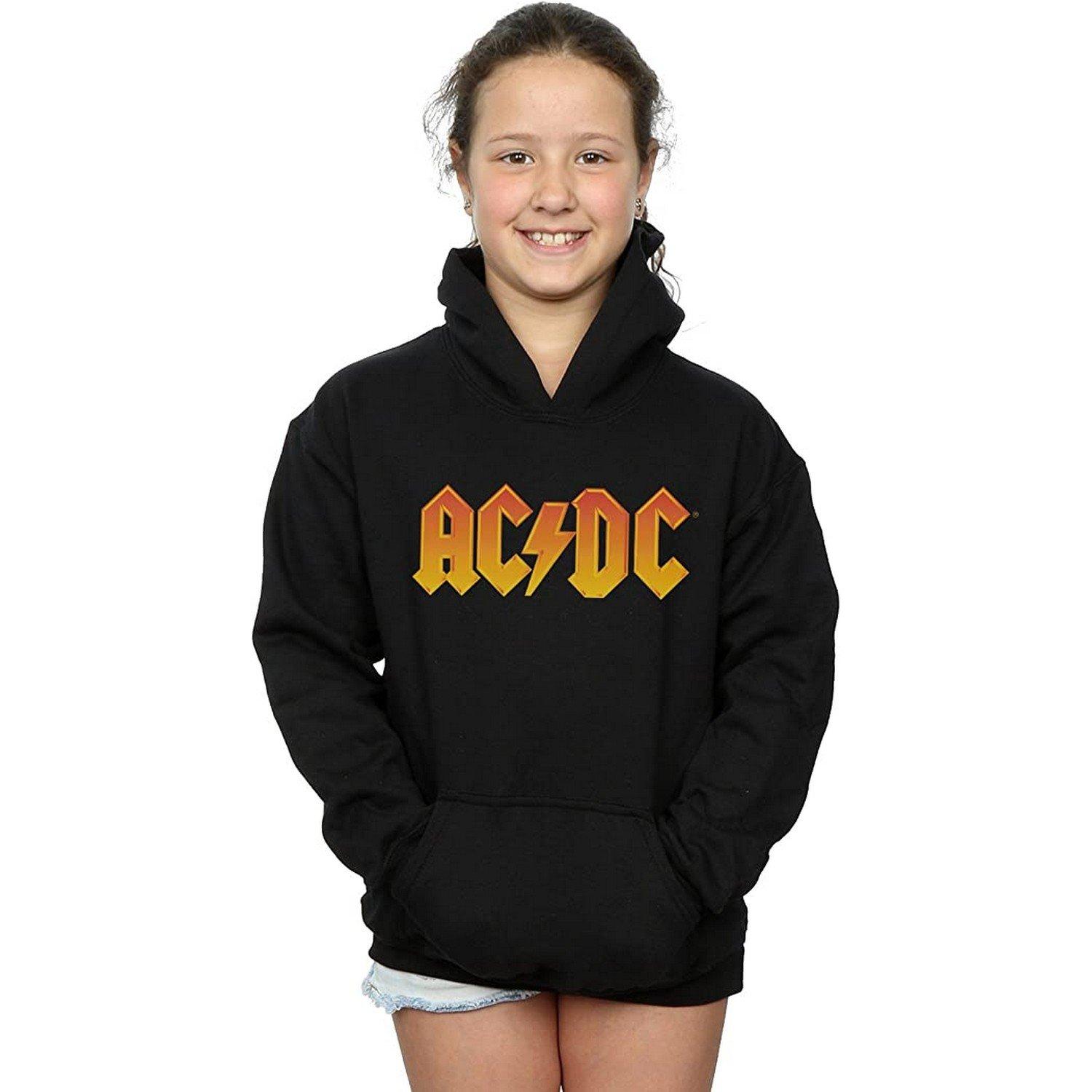 AC/DC ACDC Logo Felpa con Cappuccio  