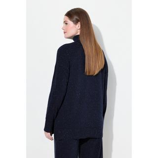 Ulla Popken  Rollkragen-Pullover, Noppen, Langarm, Biobaumwolle 