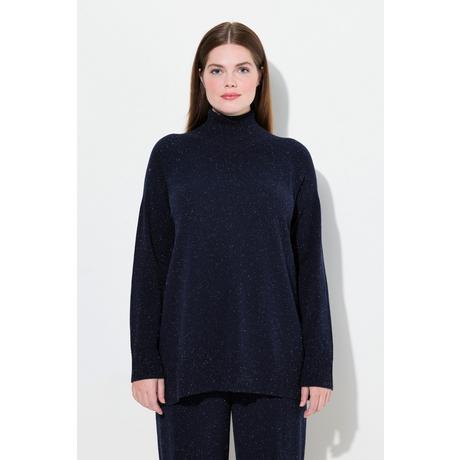 Ulla Popken  Rollkragen-Pullover, Noppen, Langarm, Biobaumwolle 