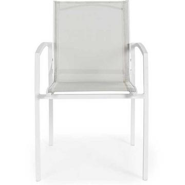 Fauteuil de jardin Hilla blanc Cloud