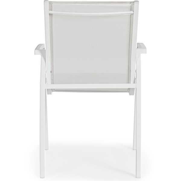 mutoni Fauteuil de jardin Hilla blanc Cloud  