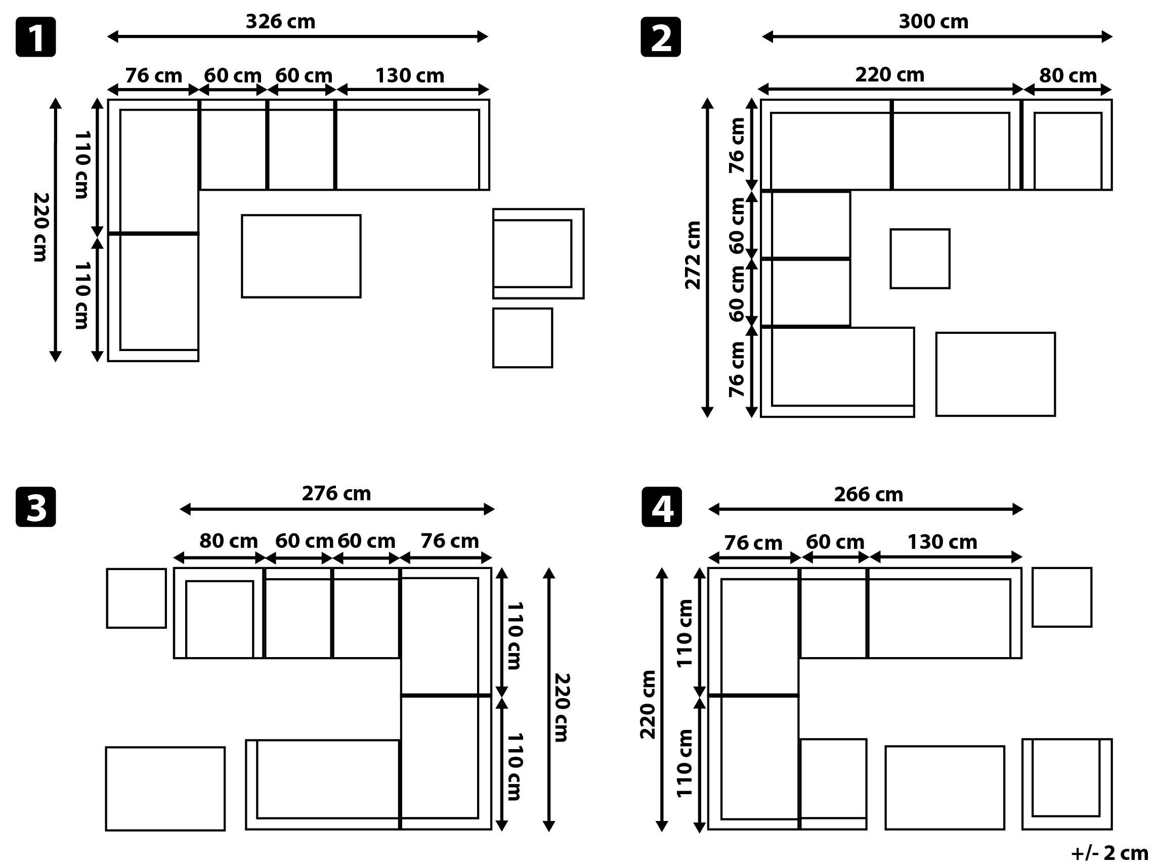 Beliani Lounge Set aus PE Rattan Modern XXL  