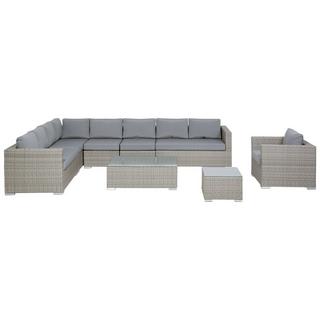 Beliani Lounge Set aus PE Rattan Modern XXL  