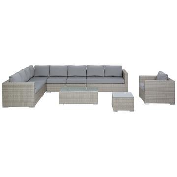 Set lounge pour jardin en Polyrotin Moderne XXL