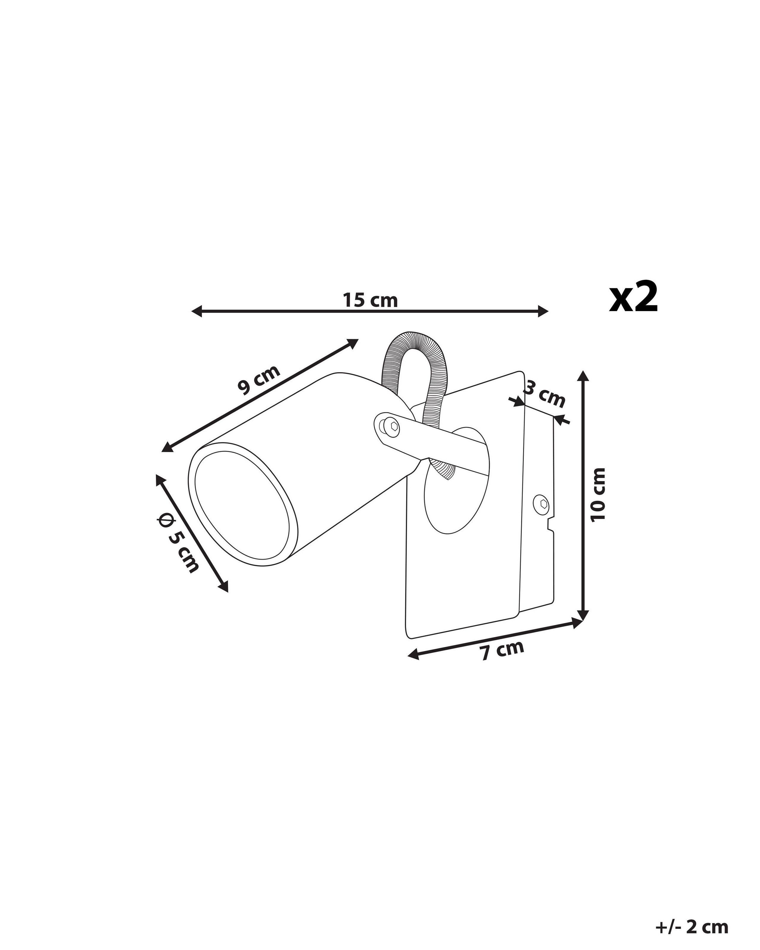 Beliani Set mit 2 Lampen aus Eisen Modern KLIP  