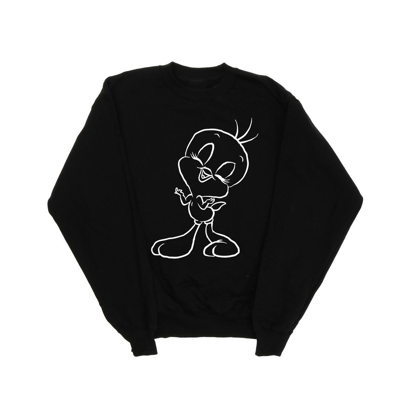 LOONEY TUNES  Tweety Pie Outline Sweatshirt 