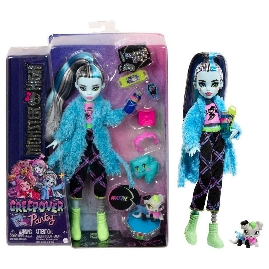 Mattel  Monster High Frankie mit Pyjamapartyzubehör 