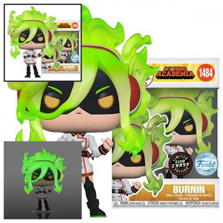Funko POP! My Hero Academia: Burnin w/CH (1485) EXM GW (fk6)