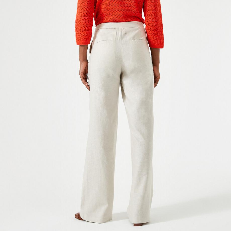 La Redoute Collections Pantalon Large Mélange Lin  