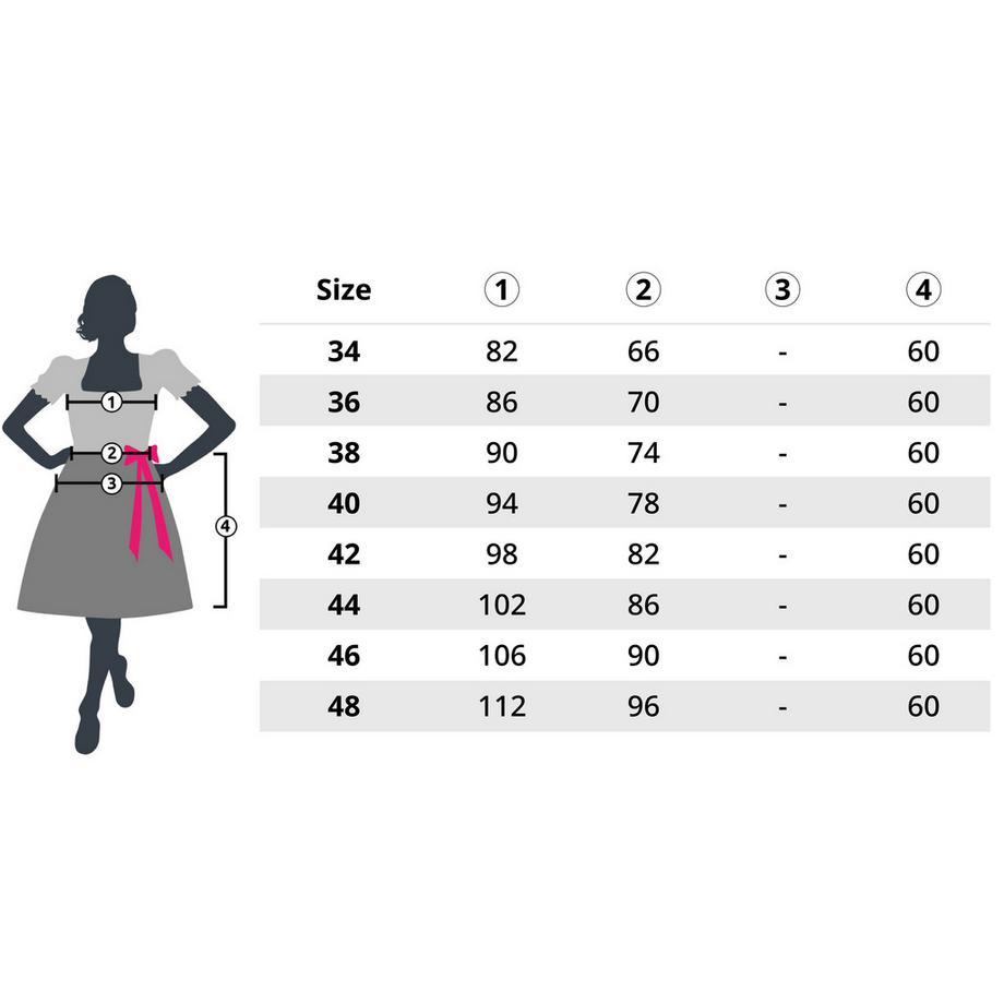 Tectake Robe dirndl midi Lea  