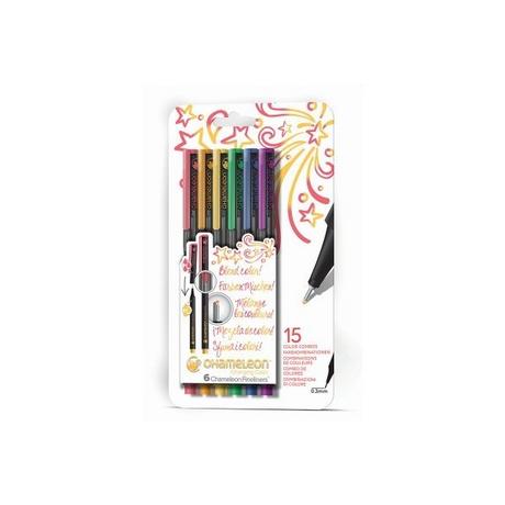 CHAMELEON CHAMELEON Fineliner Set 0.3mm 6 Farben Primary  
