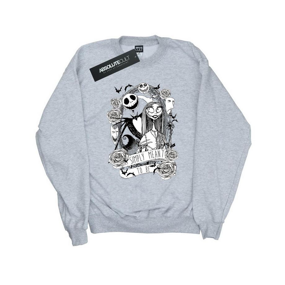 Disney  Nightmare Before Christmas Simply Meant To Be Sweatshirt 