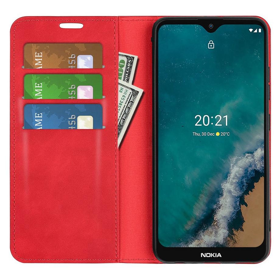 Cover-Discount  Nokia G50 - Seidige Stand Flip Case Hülle 